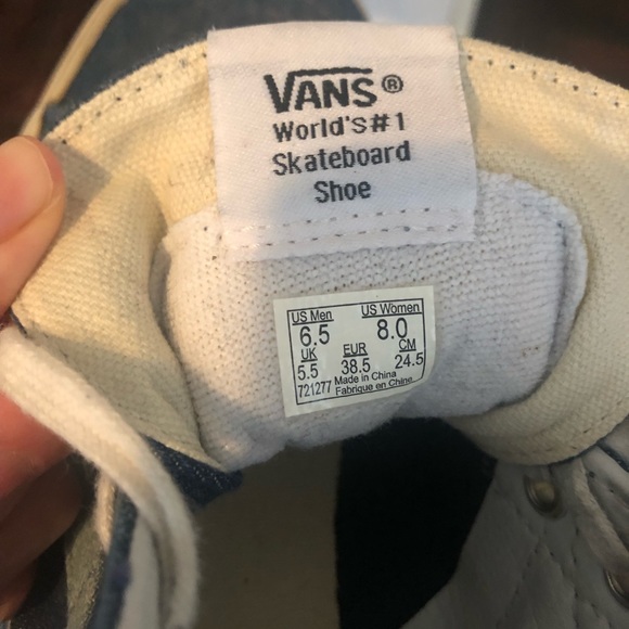 Denim Vans Hi-Tops - Picture 3 of 3